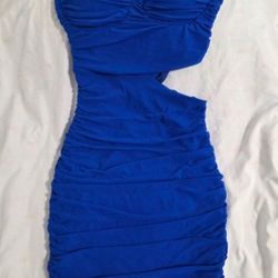 Mini Royal Blue Dress