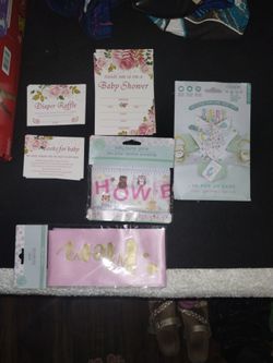 Baby shower items
