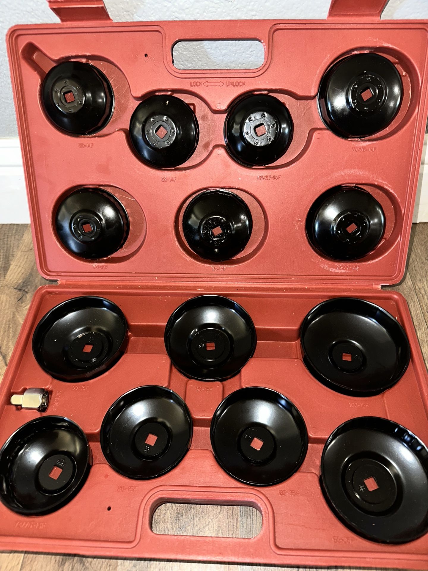 15PCS Oil Filter Cap Wrench Tool | Universal Oil Filter Socket Wrench Set 3/8 inch Drive