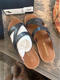 Brand new coach sandals