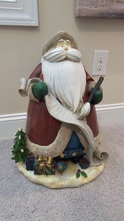 Large Santa Claus Christmas Figurine Statue
