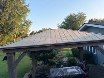 12 X 14 Wood Gazebo With Aluminum Roof
