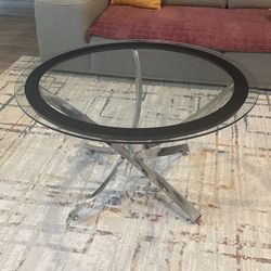 Round glass Coffee Table