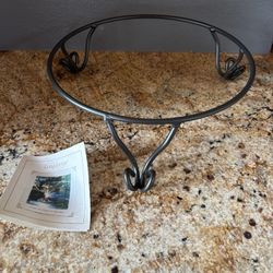 Longaberger NWT Foundry Wrought Iron Pedestal Stand 