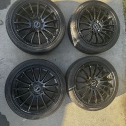 Tires And Rims Black 