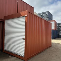 15FT STORAGE CONTAINER w/ ROLL-UP DOOR – HARD TO FIND SIZE! 