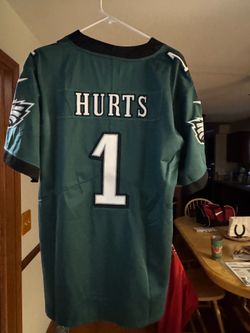 Philadelphia Eagles Jerseys Hurts Barkley Super Bowl Patches