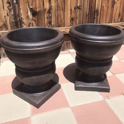 New Flower Pots Made Out Of Cement Perfect Gift 