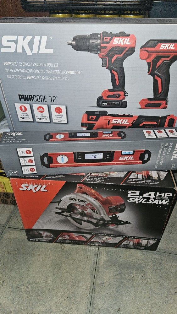 Brand New Sealed Set Of SKIL Tools.