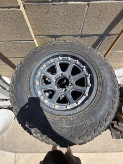Falken Wildpeak A/T Tires & Black Wheels – Fits 2nd Gen Tacoma (Set of 4)