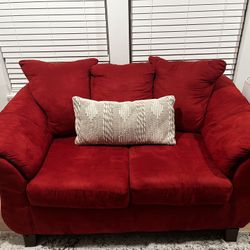 Red Loveseat