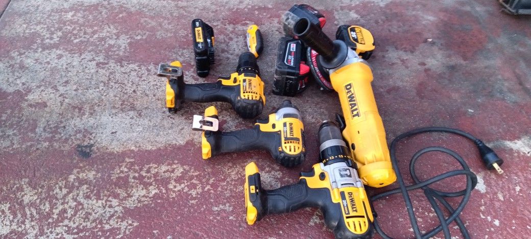 LOT OF DEWALT POWER TOOLS