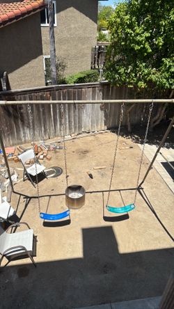 Heavy-Duty Steel Swing Set – Built Like Old School Playground Equipment