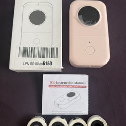 New Smart Mini Label Maker Phomemo D30 with 4 Label Tapes