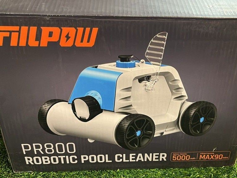Robotic Pool Cleaner, Cordless Automatic Pool Vacuum