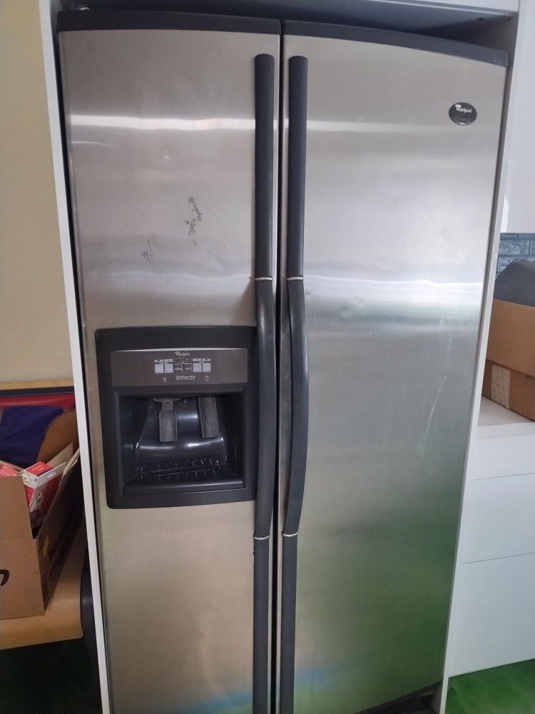 Whirlpool Conquest Double Door Stainless Steel Fridge