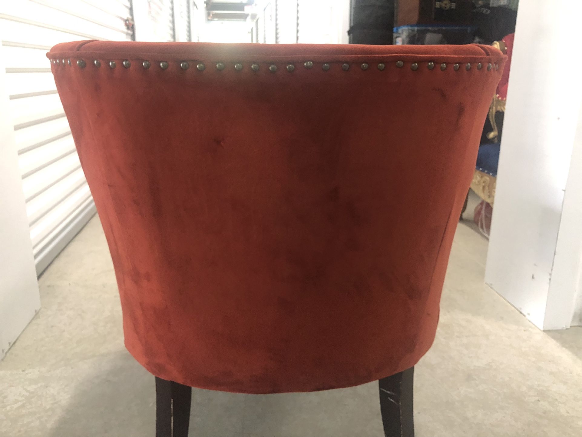 Burnt Orange Wide Chair