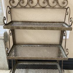 Rod Iron Three Tier Shelf