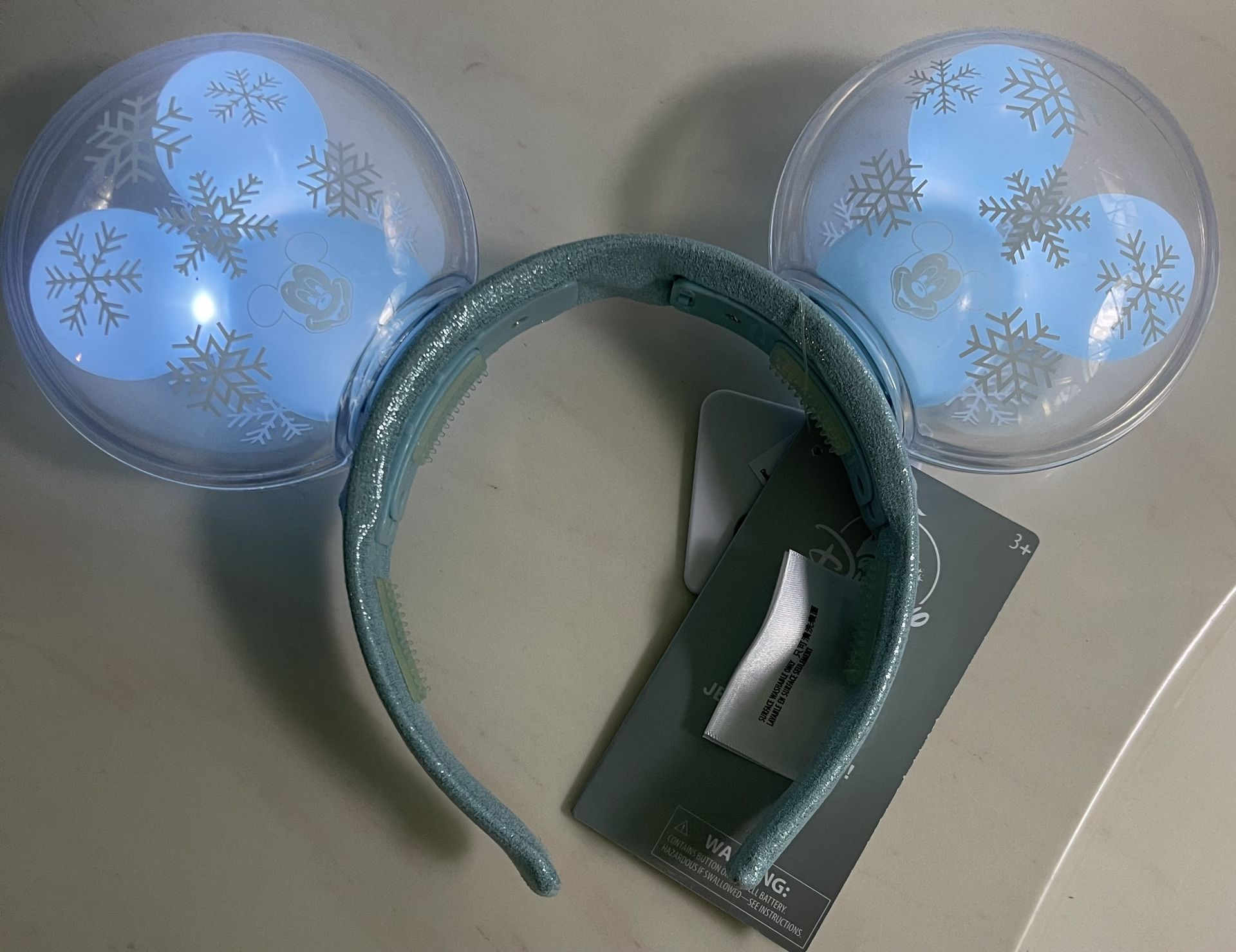 Disney Mickey Ears Light Up Blue New With Tags 