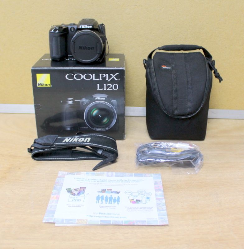 Nikon Coolpix L120 14.1 Megapixels Digital Camera With Box and Accessories