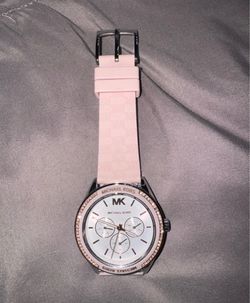 Michael Kors Pink Silicone Chronograph Watch