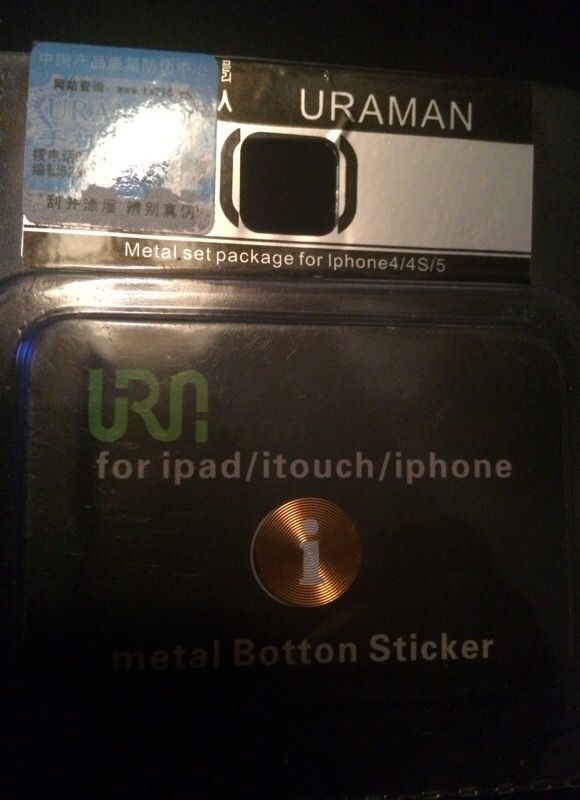 Iphone 4/5/5s sticker buttons