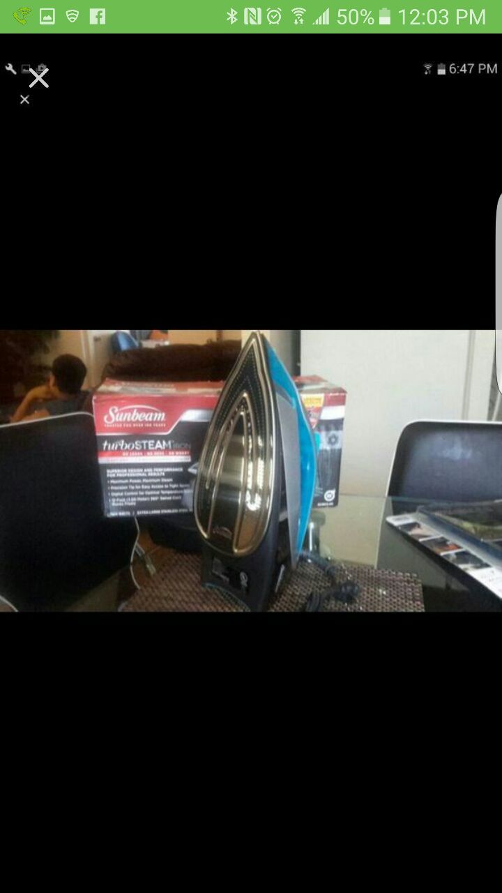 New iron in box