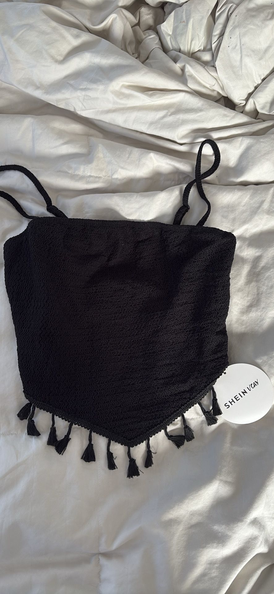 medium cropped fringe shirt 