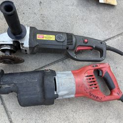 Grinder and saw