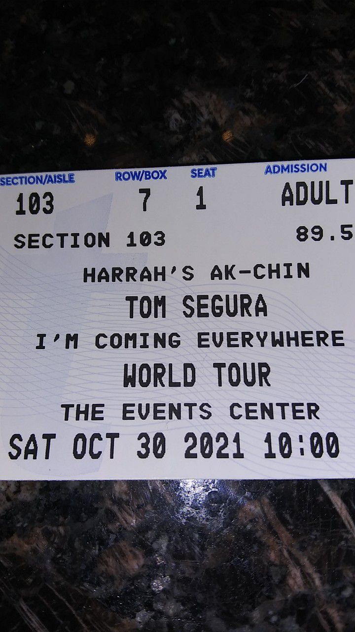 2 Tickets To Tom Segura