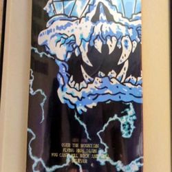 OZZY OSBOURNE  "LIMITED EDITION" BLK-MAD LIGHTNING (Diamond) Skateboard Deck Size 8.25 Still in Plastic