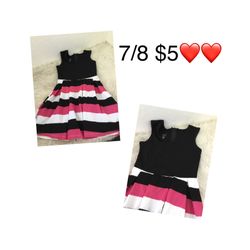 Dress Great Condition For Girls Size 7/8 ❤️❤️❤️firm Price 9