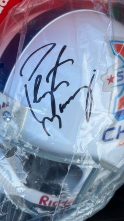 Payton Maning signed helmet