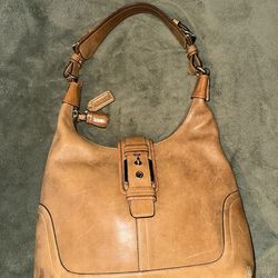 Vintage Coach Hamptons Buckle Hobo Shoulder Bag