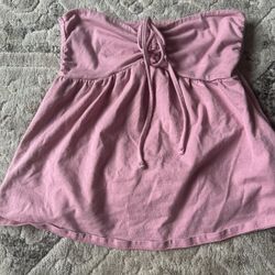 Pink holister tube top 
