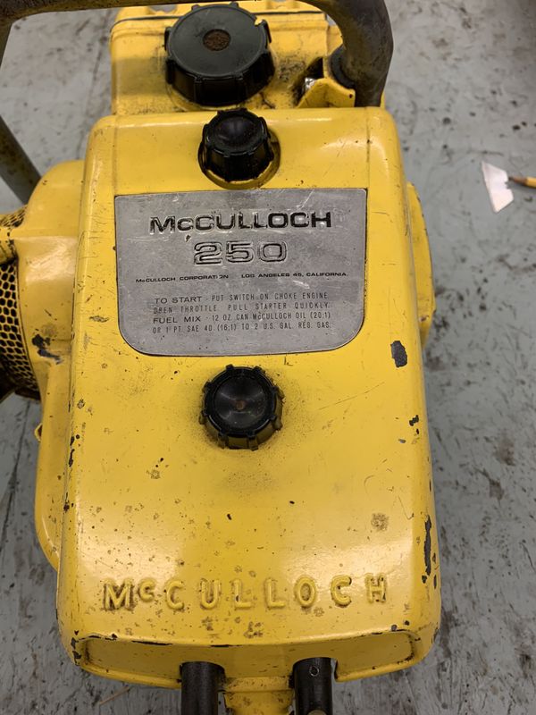 McCulloch 250 vintage chainsaw for Sale in Beaverton, OR OfferUp
