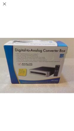 DIGITAL-TO-ANALOG CONVERTER BOX RCA MODEL STB7766G1 NEW IN BOX Comes with remote and manuals.