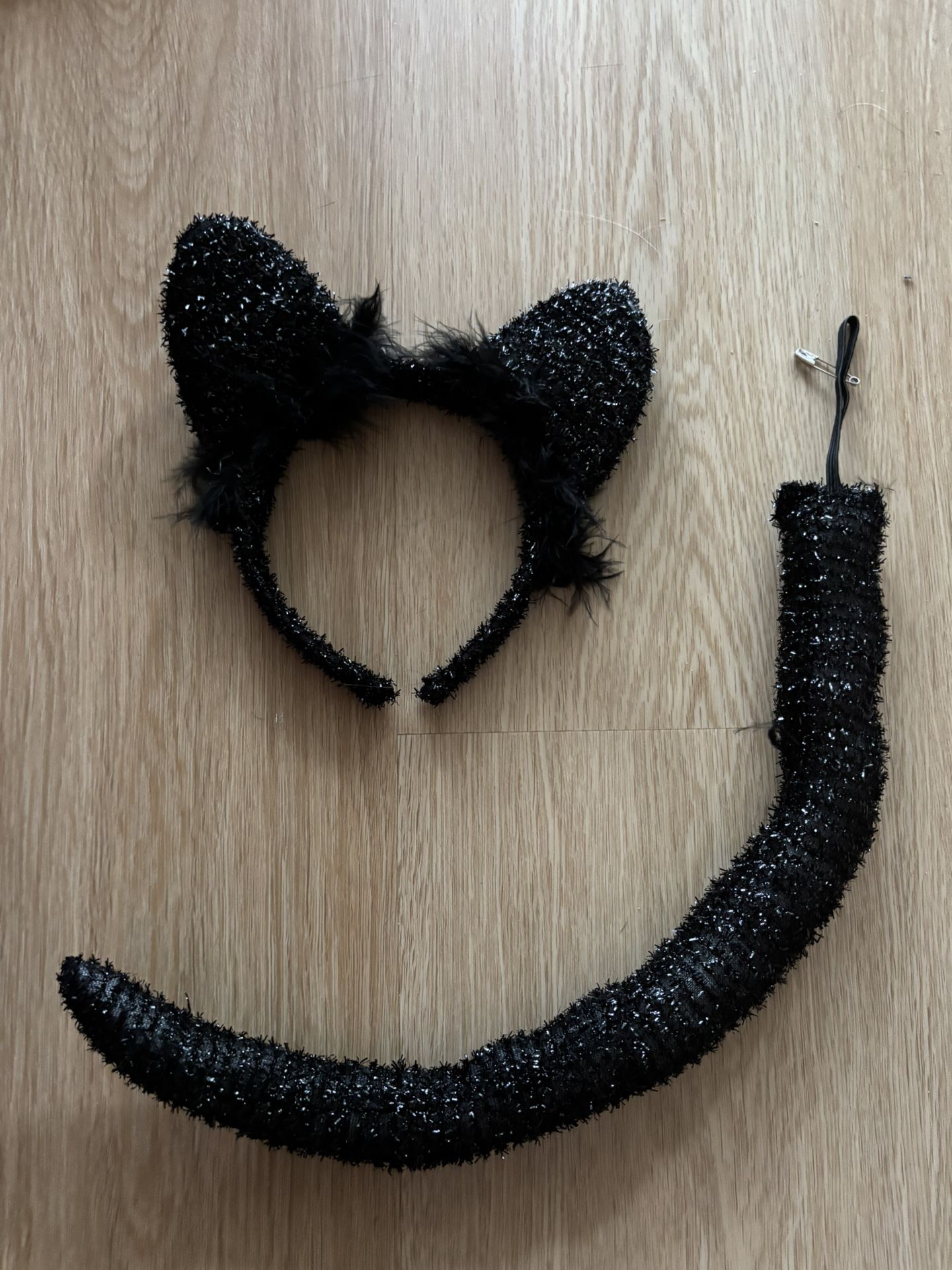 Halloween Cat Ears And Tail