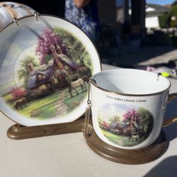 Thomas Kinkade Cup & Saucer Set 