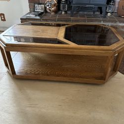 Coffee Table With Side Table