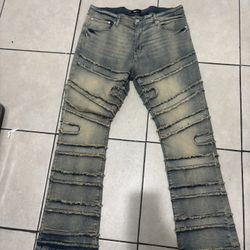 Flared Stacked Jeans