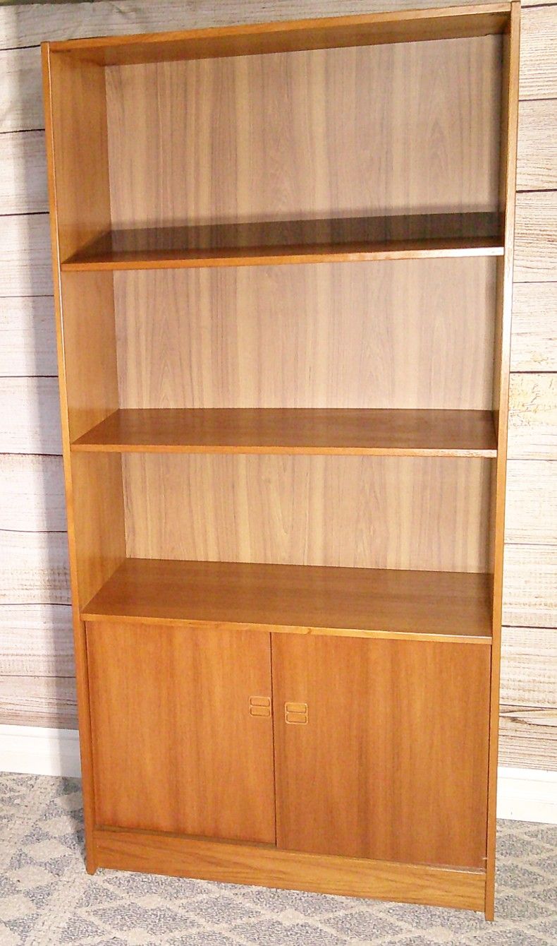 Danish - Teak Wood MC Cabinet with Adjustable Shelves - Delivered