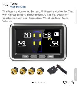 Tyona Tire Pressure Monitoring System with 4 Sensors