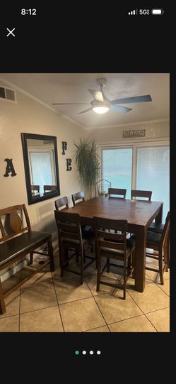 Dinning Set 8 Chairs And Bench