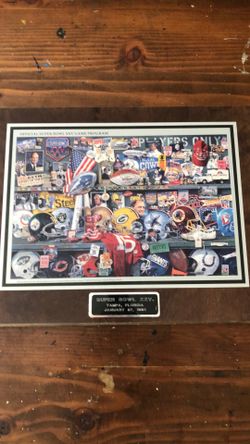 Vintage Super Bowl XXV Plaque