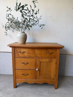 Vintage Solid Wood Washstand/Cabinet