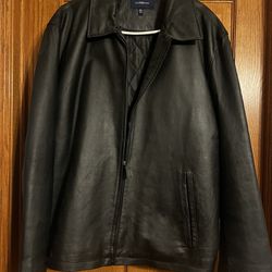 Men’s Real Leather Coat 2xl
