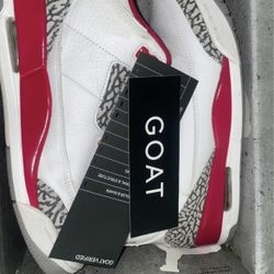 Jordan 3 Retro 'Cardinal Red' (size 8 Men’s)