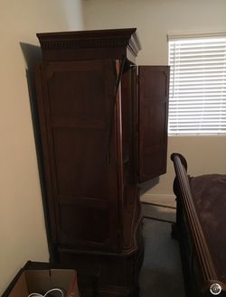 Cherry wood armoire
