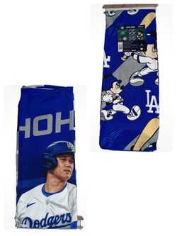 Los Angeles Dodgers Beach Towels 36”x72” New Mickey Mouse & Shohei Ohtani Lot 2